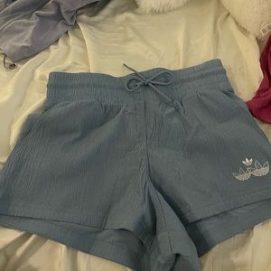 Blue adidas shorts small NWT